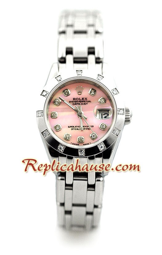 Rolex Réplica Datejust - Silver - Dama -