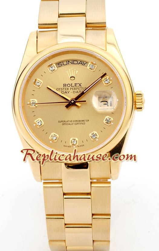 Rolex Réplica Day Date-Rose Gold
