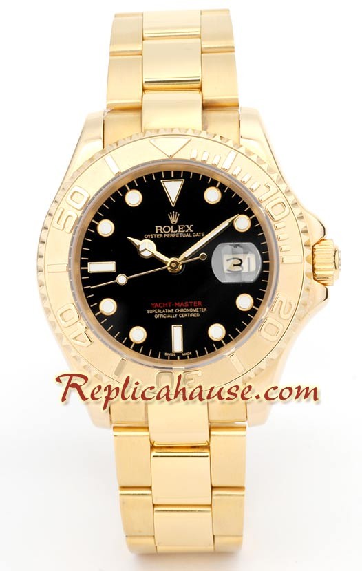 Rolex Yacht Master Gold - Cara Negra