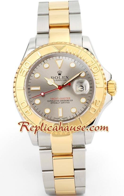 Rolex Réplica Yacht Master Dos Tonos para Hombre tamaño