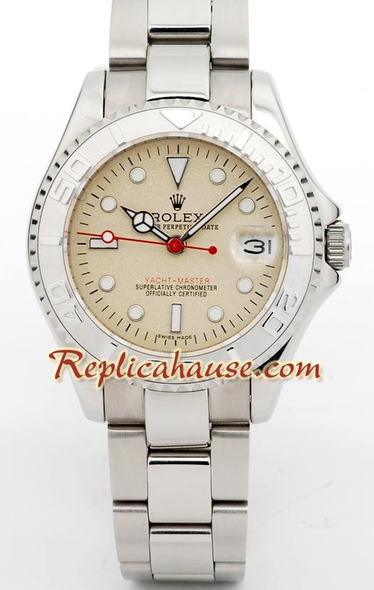 Rolex Réplica Yacht Master Silver - Tamaño Caballeros