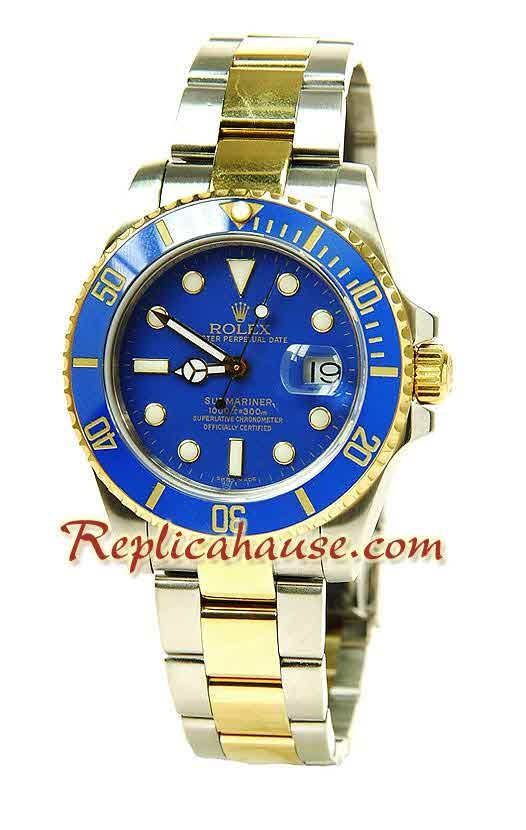 Rolex Réplica Submariner Suizo Dos Tonos Reloj