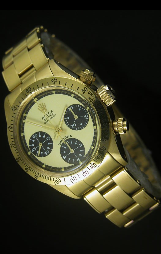 Rolex Daytona 6263 Cosmograph Dial Dorado en Oro, Caja en Oro