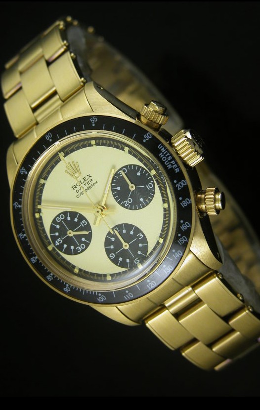 Rolex Daytona 6263 Cosmograph Dial Blanco, Caja en Oro