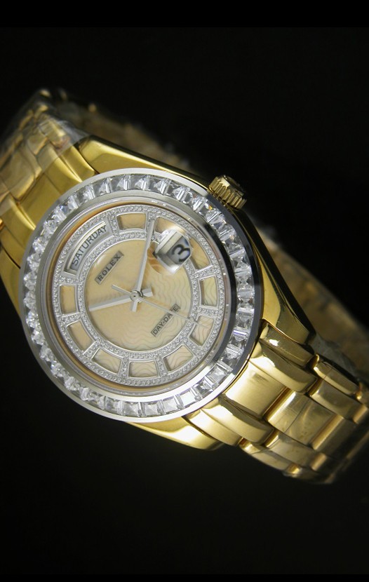 Rolex Day Date Reloj Suizo Caja en Oro Rosado