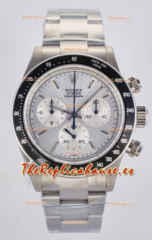 Réplica suiza del Rolex Daytona Paul Newman con esfera de acero y movimiento 4130 modificado a medida