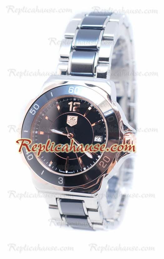 Tag Heuer Formula 1 Quartz Rose Gold Black Ceramic Reloj
