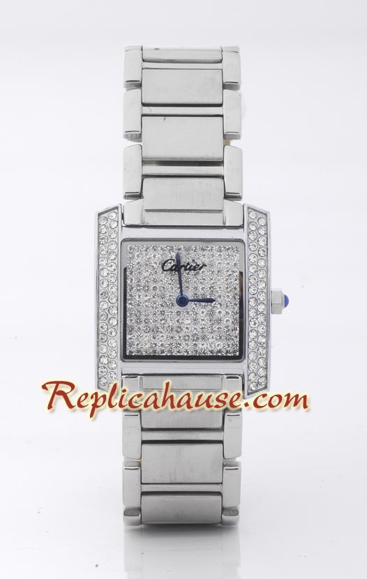 Cartier Tank Francaise Diamonds - para Hombre