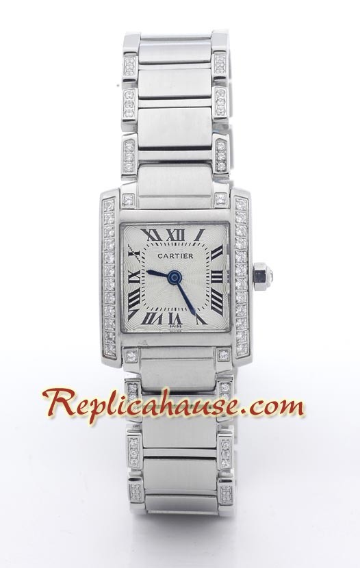 Cartier Tank Francaise Suizo - - Dama - tamaño