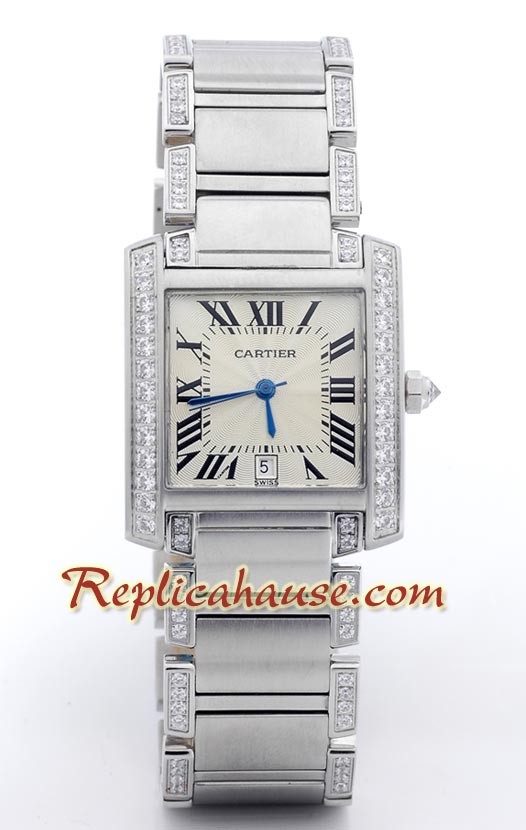 Cartier Tank Francaise Suizo - Tamaño Caballeros