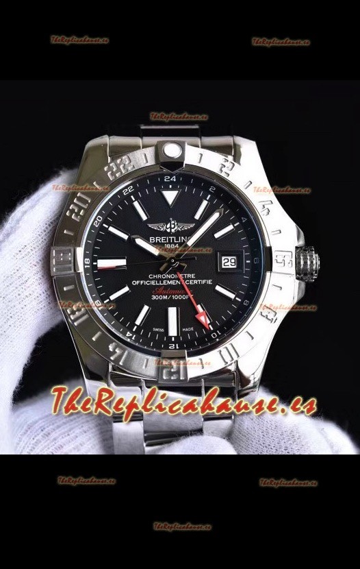 Breitling Avenger II Steel GMT Reloj Réplica Suizo a espejo 1:1 Último