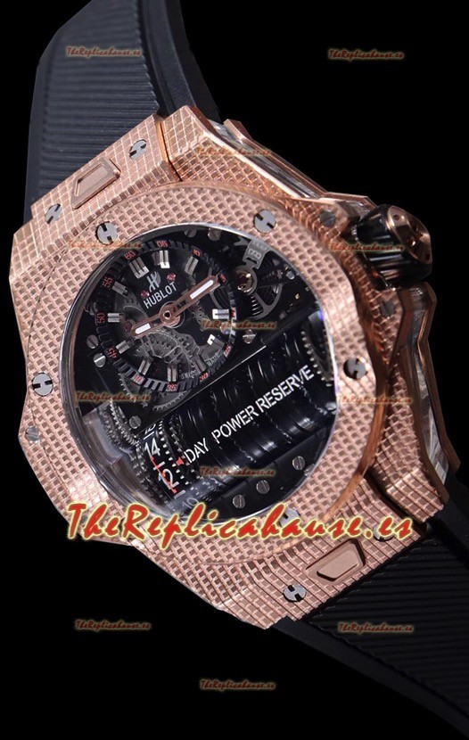 Hublot Big Bang MP-11 Power Reserve 3D Gold Carbon Replica Watch