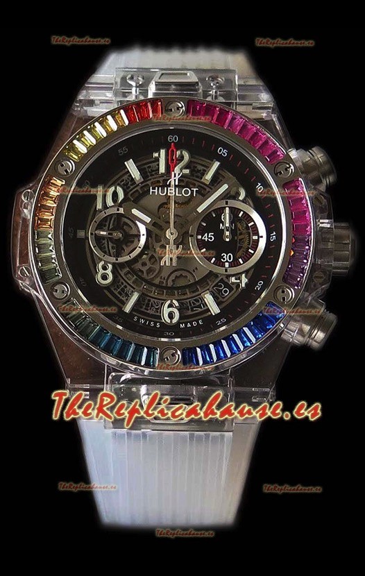 Hublot Big Bang UNICO Sapphire Rainbow Reloj Réplica Suizo
