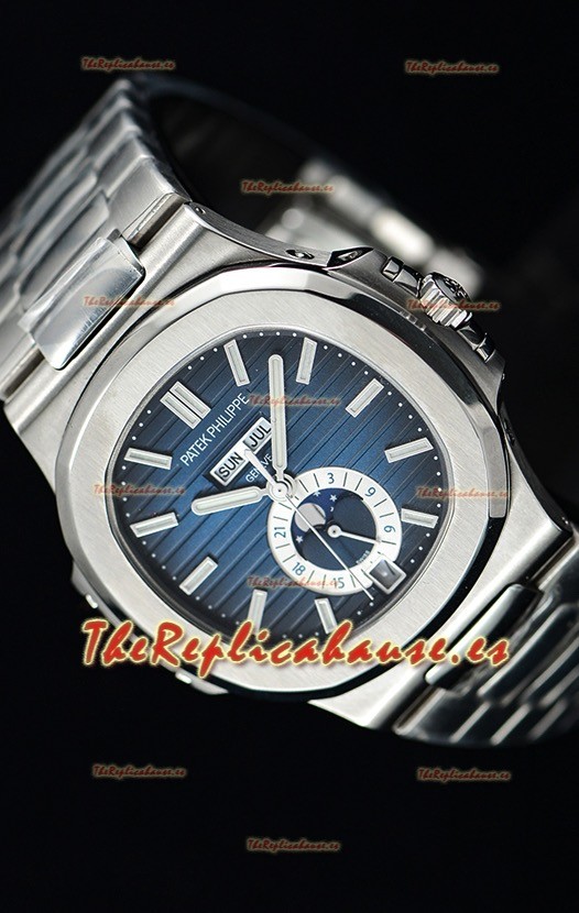 Patek Philippe Nautilus 5726A Reloj Suizo a Espejo 1:1 Dial Azul