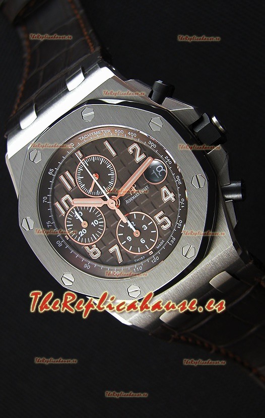 Audemars Piguet Royal Oak Offshore Cronógrafo Dial Marron Reloj Réplica a Espejo 1:1