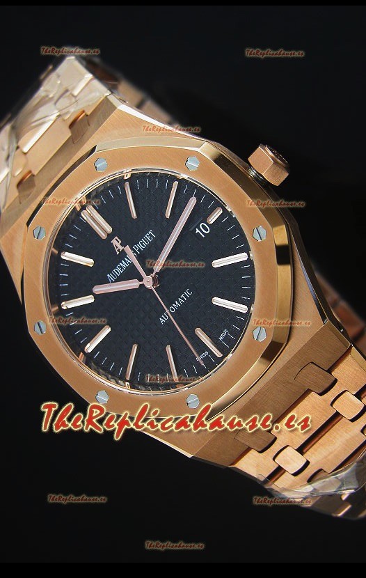 Audemars Piguet Royal Oak 42MM Reloj en Oro Rosado - Movimiento 3120 escala 1:1