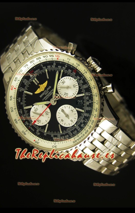 Breitling Navitimer 01 Reloj replica Suizo a Escala 1:1 Actualizado a 2017, Dial Negro