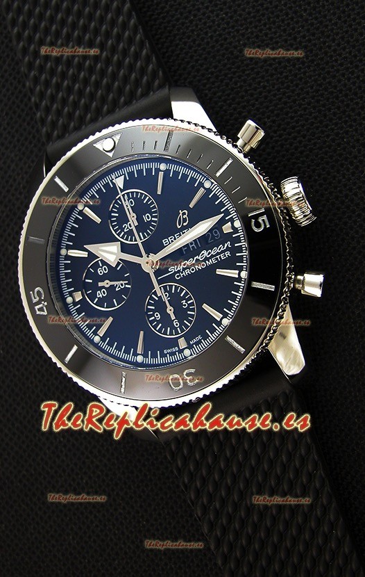 Breitling Superocean Heritage II Dial Negro 46MM Reloj Réplica Suizo a Espejo 1:1