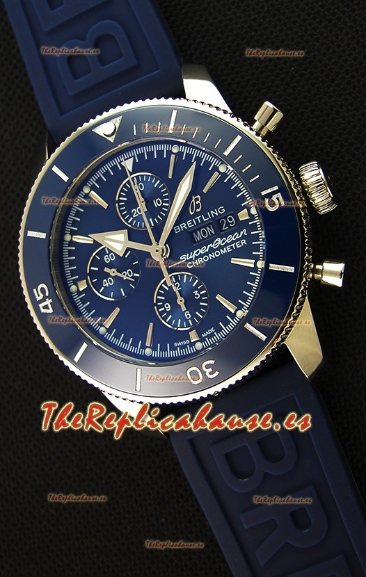 Breitling Superocean Heritage II Dial Azul 46MM Reloj Réplica Suizo a Espejo 1:1