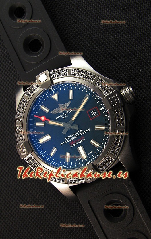 Breitling Avenger Blackbird 44 Reloj Réplica a Espejo 1:1 con Diamantes