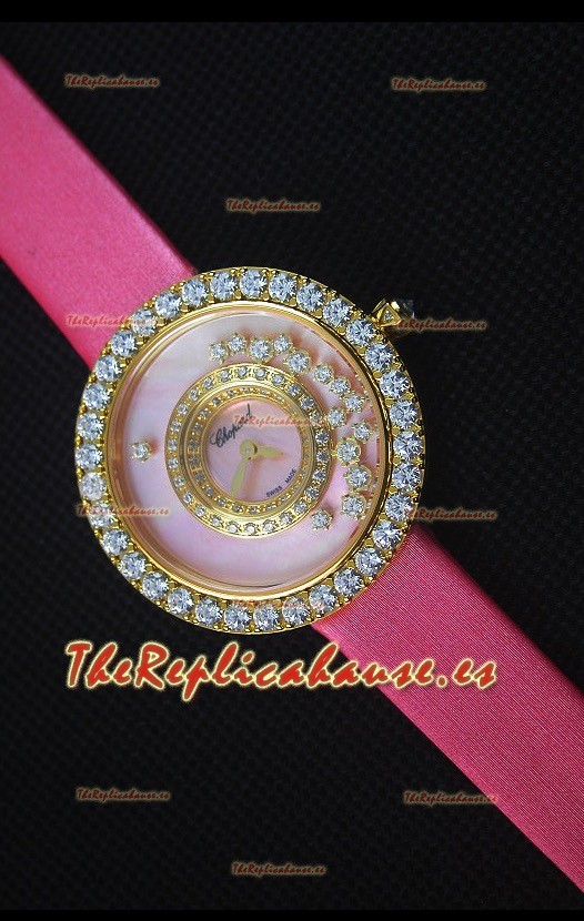 Chopard Happy Dreams 36MM Dial Rosado Correa Rosada