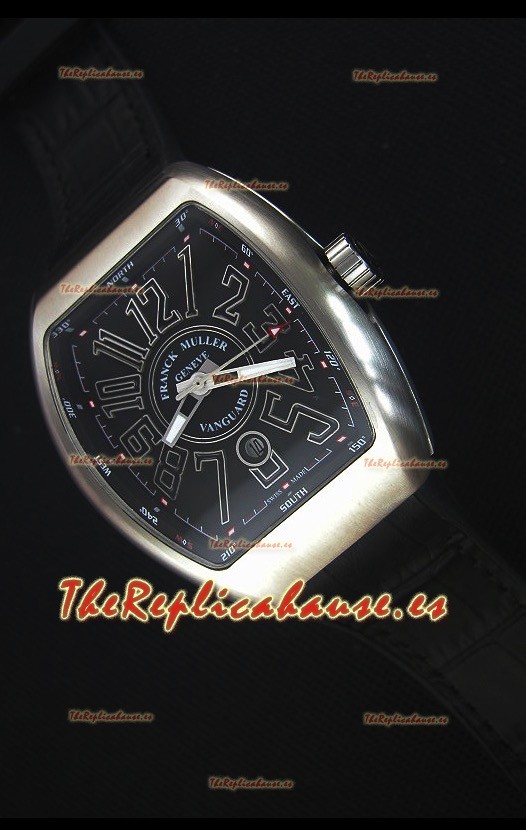 Franck Muller Vanguard Reloj Replica Suizo, Caja en Acero Inoxidable