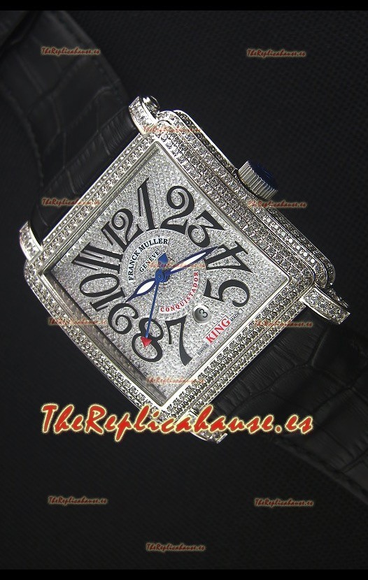 Franck Muller Conquistador King Reloj Replica Suizo Automático en Acero Inoxidable