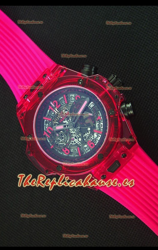 Hublot Big Bang Unico Red Sapphire Reloj Replica de Cuarzo 45MM