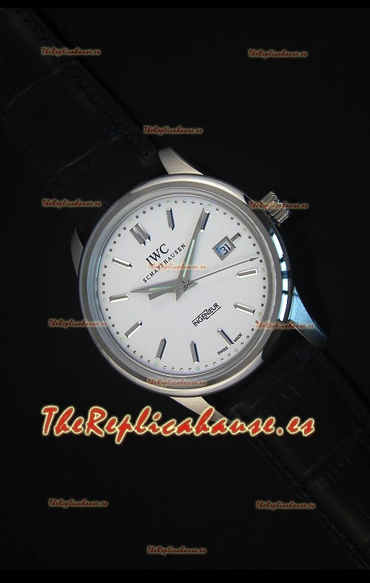 IWC Ingenieur Automatic Reloj Suizo Edición Limitada Dial Blanco Replica a Escala 1:1