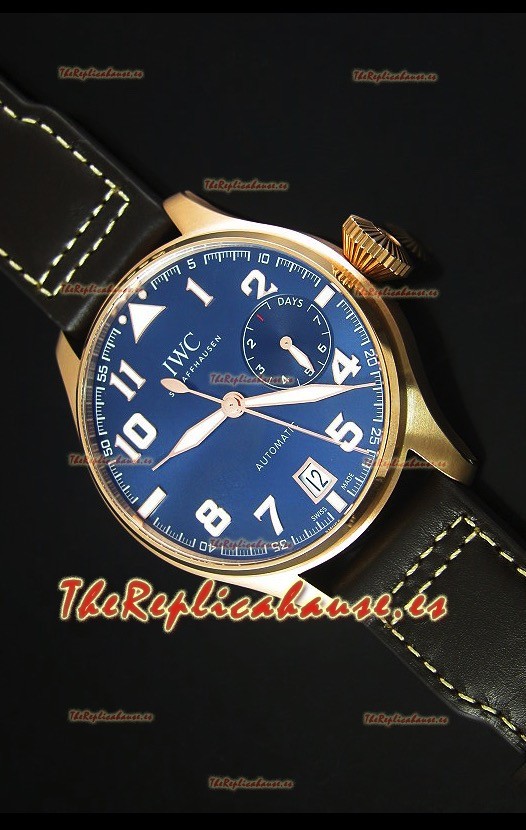 IWC Big Pilot Rose Gold - Indicador de Energía Funcional, Reloj Replica escala 1:1