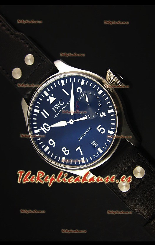 IWC Big Pilot IW500901 - Indicador de Energía Funcional, Correa Marrón, Dial Negro 1:1 Mirror Watch