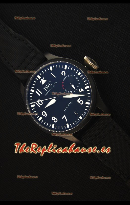 IWC Big Pilot's Top Gun Watch - Reloj Replica Suizo a Espejo 1:1 Versión Actuaizada al 2017 REF# IW502001