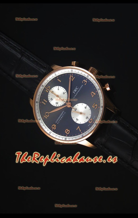 IWC Portuguese Chrono Automatic Jackie Chan Reloj Replica Suizo a Espejo 1:1 