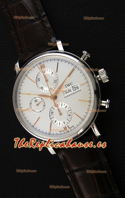 IWC Portofino Chronograph IW391022 Dial Blanco Réplica a Espejo 1:1