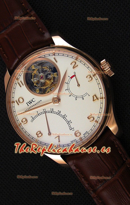 IWC Portugieser Tourbillon Mystere Retrograde IW504402 Versión 2019 Actualizada en Oro Rosado