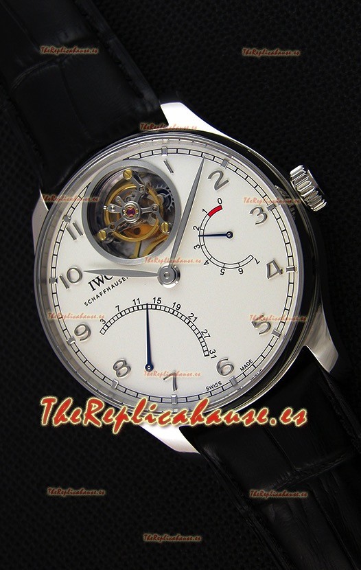 IWC Portugieser Tourbillon Mystere Retrograde IW504601 Versión 2019 Actualizada Dial Blanco