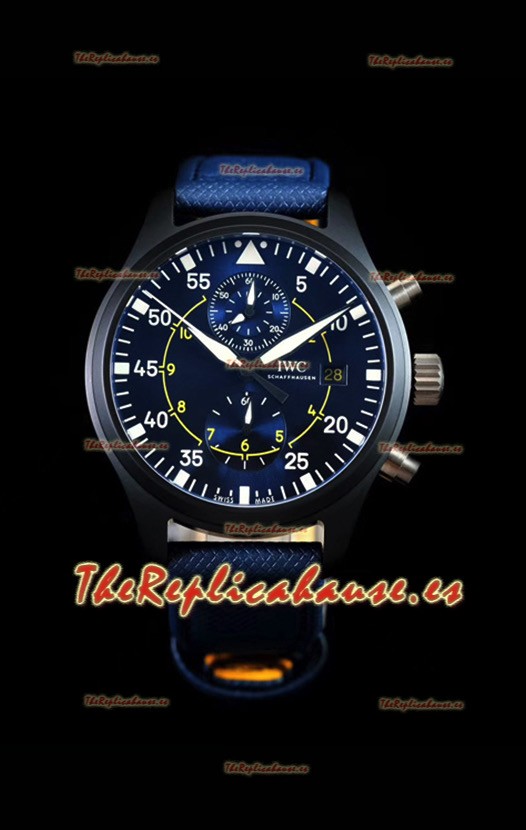 IWC Pilot's Chronograph IW389008 Blue Angels Edition Reloj Réplica a Espejo 1:1 