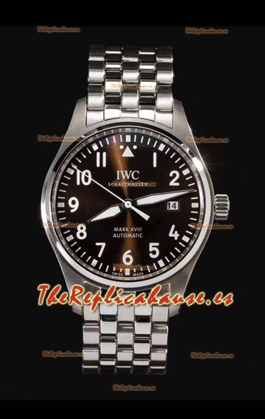 IWC MARK XVIII Edición Antoine de Saint-Exupéry en Dial Marrón de Acero 904L 40MM - Réplica a Espejo 1:1