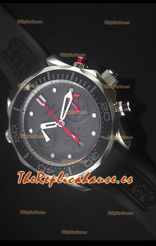 Omega Seamaster Professional Regatta Reloj Replica Suizo Correa de Goma
