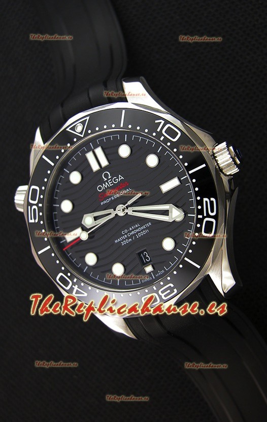 Omega Seamaster 300M Co-Axial Master Chronometer NEGRO Reloj Réplica Suizo a Espejo 1:1