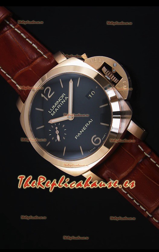 Panerai Luminor Marina PAM393 42MM Reloj Replica Suizo Oro Rosado