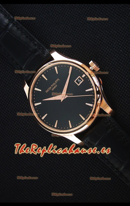 Patek Philippe #Ref 5227 Reloj Replica Suizo a Espejo 1:1 en Oro Amarillo Dial Negro
