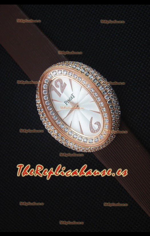 Piaget Limelight Magic Hour Reloj de Cuarzo Suizo Caja en Acero con Correa Marrón
