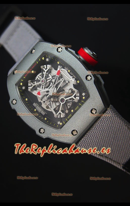 Richard Mille RM027 Tourbillon Reloj Suizo Edición Rafael Nadal Caja en Titanio