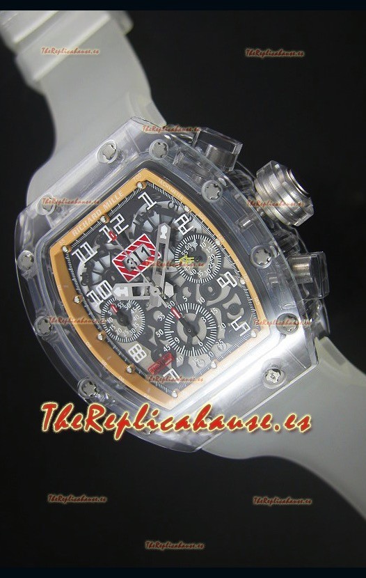 Richard Mille RM056-1 Tourbillon Felipe Massa Reloj Cronógrafo Bisel color Beige Bezel Watch