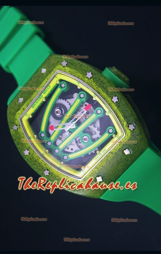 Richard Mille RM059 Reloj Replica Suizo Edición Yohan Blake en Dial color Amarillo