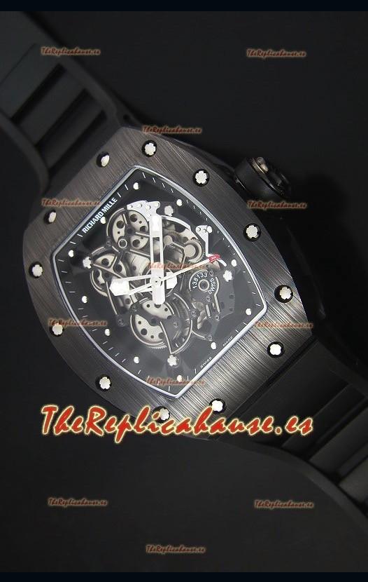 Richard Mille RM055 Reloj con Caja en Cerámica con parte Interna del Bisel en Negro