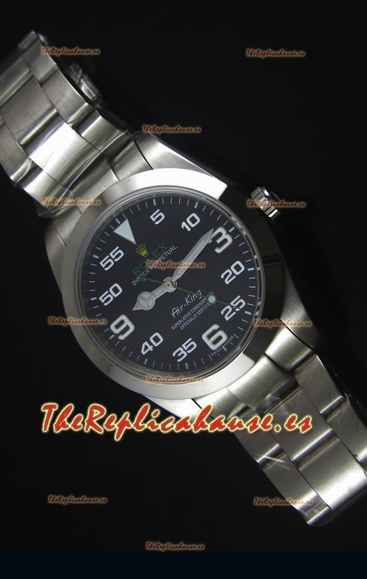 Rolex Oyster Perpetual 116900 AIR KING Reloj Replica Suizo Dial en Negro