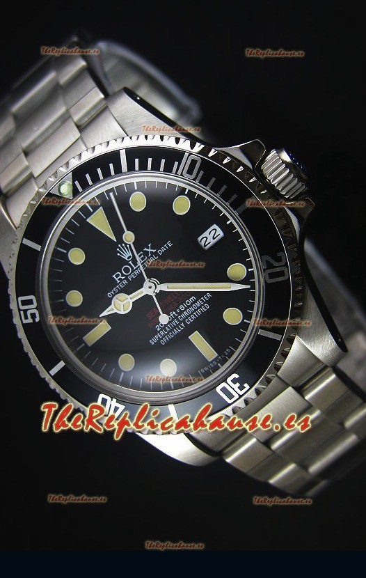 Rolex Sea Dweller Double Red 1665 Edición Vintage Reloj Replica Suizo espejo 1:1