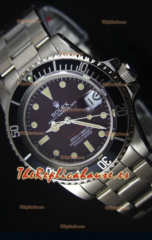 Rolex Submariner 1680 Edición Vintage Dial color Café Reloj con Movimiento Japonés
